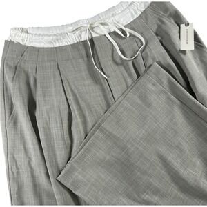 Maeve Anthropologie‎ Crop Wide Leg Trouser Women's M Beige Colette Pants NEW